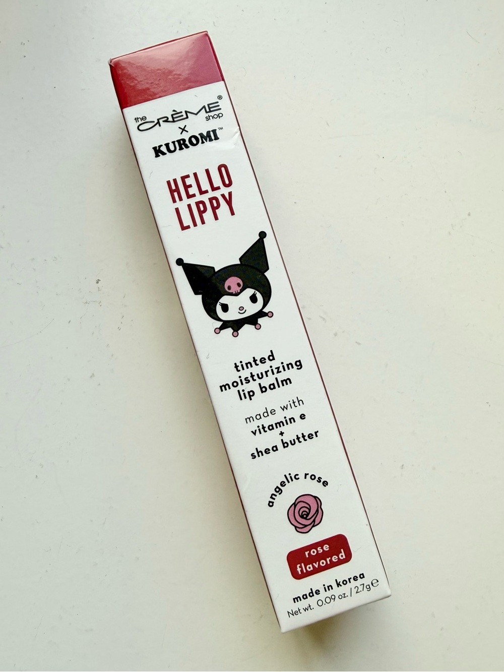 SEALED BOX The Crème Shop x Kuromi Sanrio Hello Lippy Rose Tinted Lip Balm